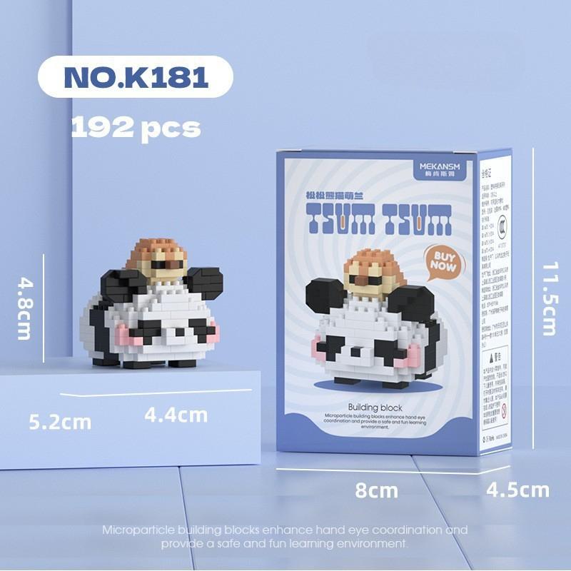 Velká velká panda květina ovoce Lai Menglan panenka Puzzle sestavení stavebnice dárková hračka