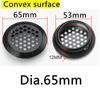 10pcs Wardrobe Cabinet Mesh Hole Black Air Vent Louver Ventilation Cover Stainless Steel Black  Cupboard Air Vent Pest Control