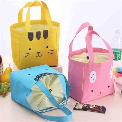Smiley-Gesicht Isolierbeutel Lunchtasche Canvas-Tragetasche Wasserdichte Brotdosen-Tasche Isolierbeutel