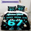 3PC Custom Name Anniversary Celebration Bedding Set Printed  Bedding Set Duvet Cover Closure Includes 1 Duvet Cover & 163 Pillowcases for Bedroom