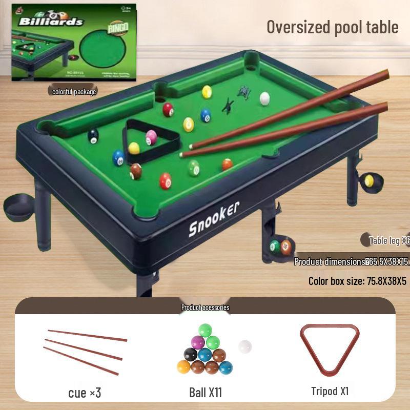 Creative Wedding Reception Mini Billiard Game Set - Large Pool Table with Door Blocker Prop
