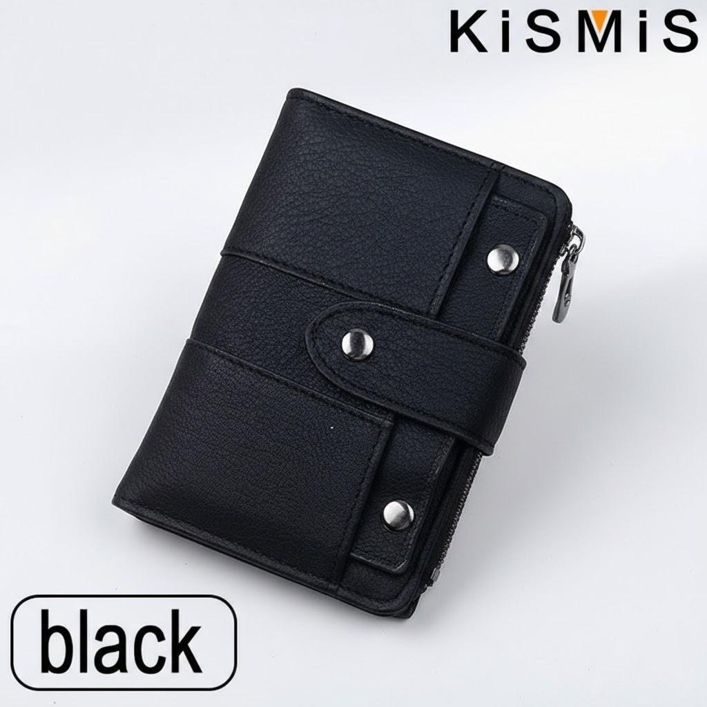 

Ladies Fashion PU Leather Rivet Wallet Zipper Coin Purse Card Holder Women s Compact Money Bag чёрный