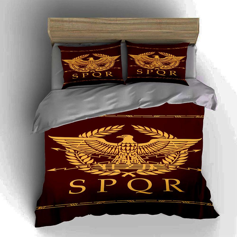 Roman Eagle Motif Bedding Duvet Cover Sets Duvet Covers Pillowcases Gifts (1 * Duvet Cover 2 * Pillowcases, Without Duvet Insert)