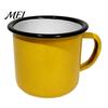 Easy To Clean Mug Retro Enamel Coffee Mug, 360ml Vintage Colorful Tea Cup, Camping Enamelware Nostalgic Style Drinkware for Office And Home
