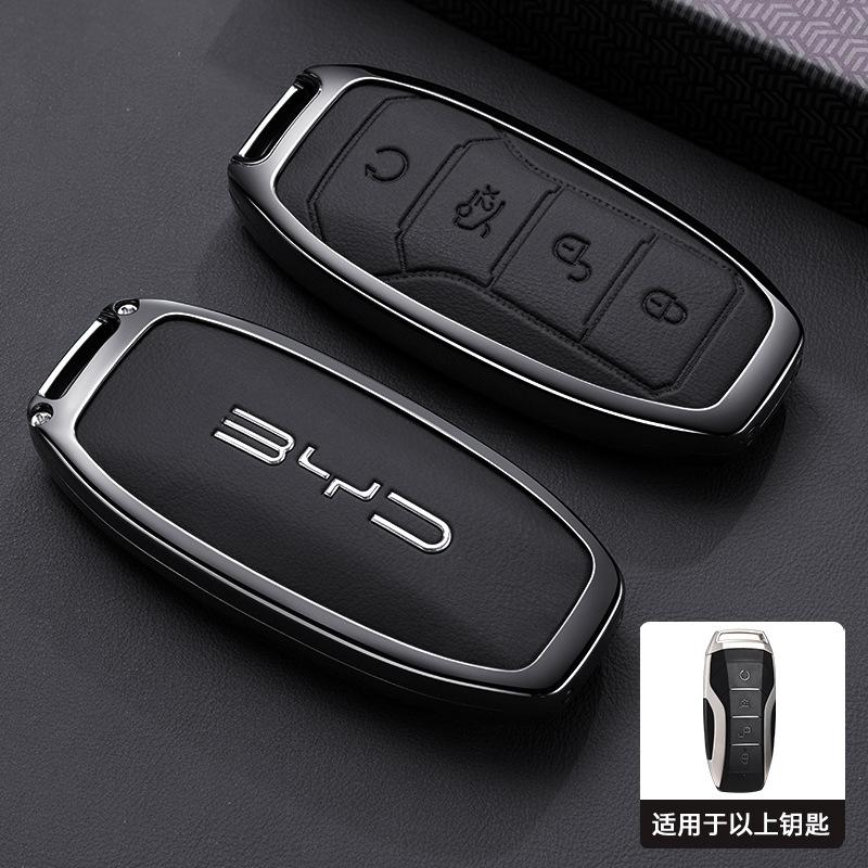 For BYD Han EV Qin Plus DMI Song Pro Tang Dolphin E9 Seal Car Key Cover High-end Remote Key Cover Scratch-resistant Accessories