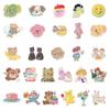 55pcs Cute Cartoon Painting Stickers Laptop Decals Water Bottle Luggage Guitar Waterproof Vinyl Skateboard Stickers