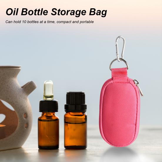 Úložný sáček Velkokapacitní Zavírání na zip Ochrana proti pádu Pohodlná 10 mřížek Láhev na esenciální olej Úložný sáček Domácí potřeby