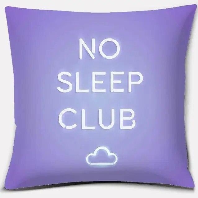 Purple Pattern Throw Pillow Home Office Decoration Bedroom Sofa Car Cushion Cover