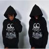 Unisex Oversized Hooded Sweatshirt With Skull Print Streetwear Style Fall Winter 2025