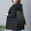 Spring Autumn Retro Comfort Versatile Rhombic Lattice Ligh Cotton Loose Women Parkas Down Cotton Jacket Warm Coat Female