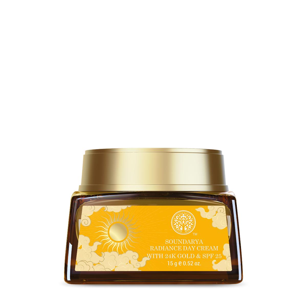 

Forest Essentials Soundarya Radiance Cram 24K Gold SPF 25 Zr82-60%Off