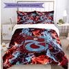 Set Lenzuola Trabzonspor FC Stampato 3 Pezzi Copripiumino Traspirante con Federe Biancheria da Letto Decorativa per Camera da Letto Casa