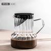 Creative Glass Coffee Pot Tea Set With Vertical Pattern High Borosilicate Glass Teapot Kettle Japanese Teapot for Tea In a Cup