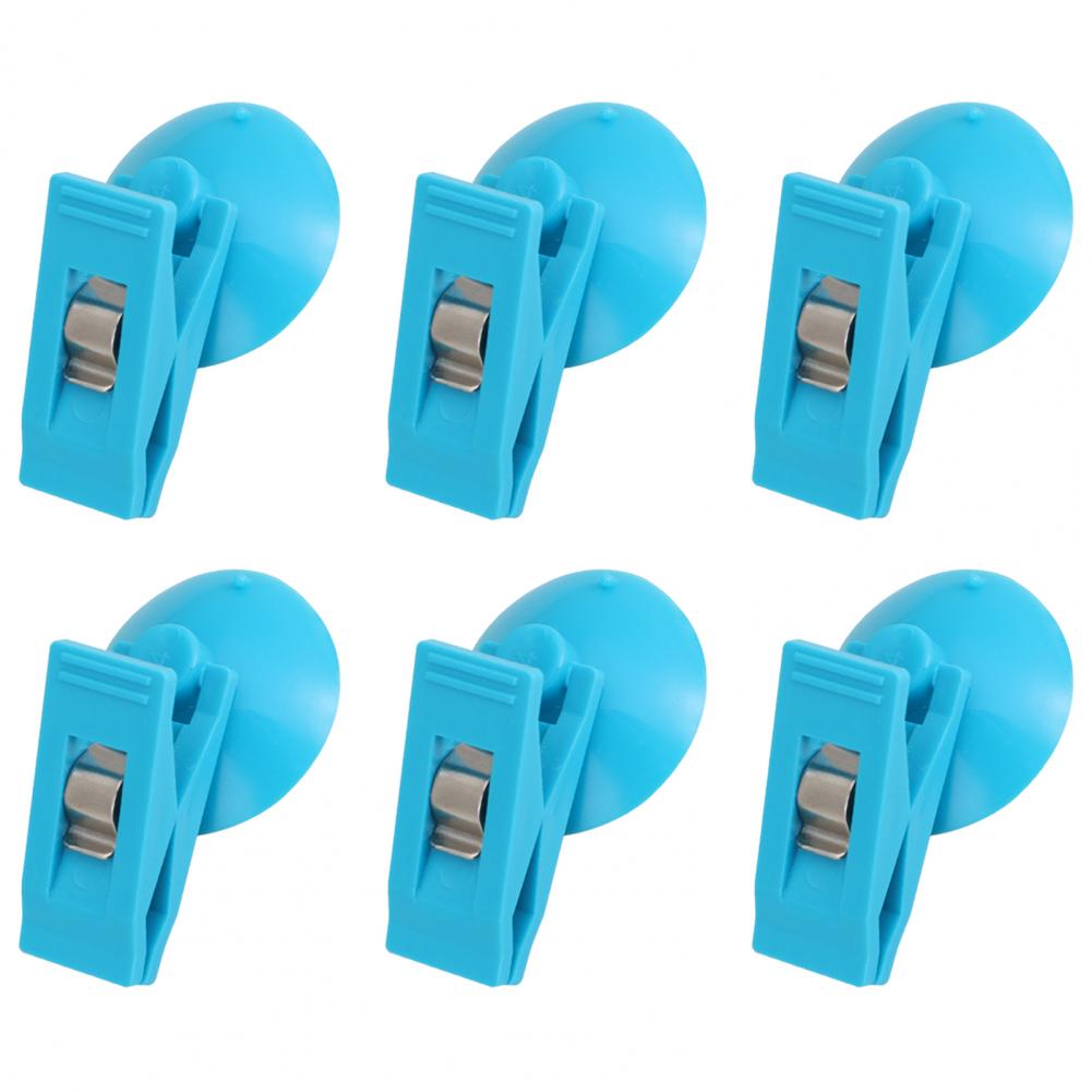 Suction Cup Clip for Shower Curtain Easy Installation Shower Curtain Clip 6pcs Shower Curtain Clips with Suction for Bathroom