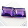 Natural Purple Sapphire Loose Gemstone Emerald Shape 20.90 Ct Pair September Birthday Birthstone