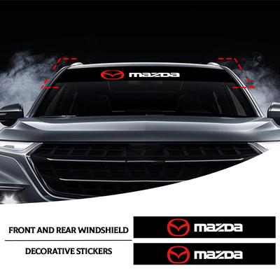 Car Front Windshield Stickers Front and Rear Decorative Emblem For 3 6 CX5 2 CX3 CX9 MX5 RX8 Axela Demio MS CX5 2 Axela Demio Atenza MS GJI GH