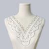 Black And White Mesh Embroidery Bead Neckline Lace Clothing Collar Corsage Front Collar Anti-Light Collar