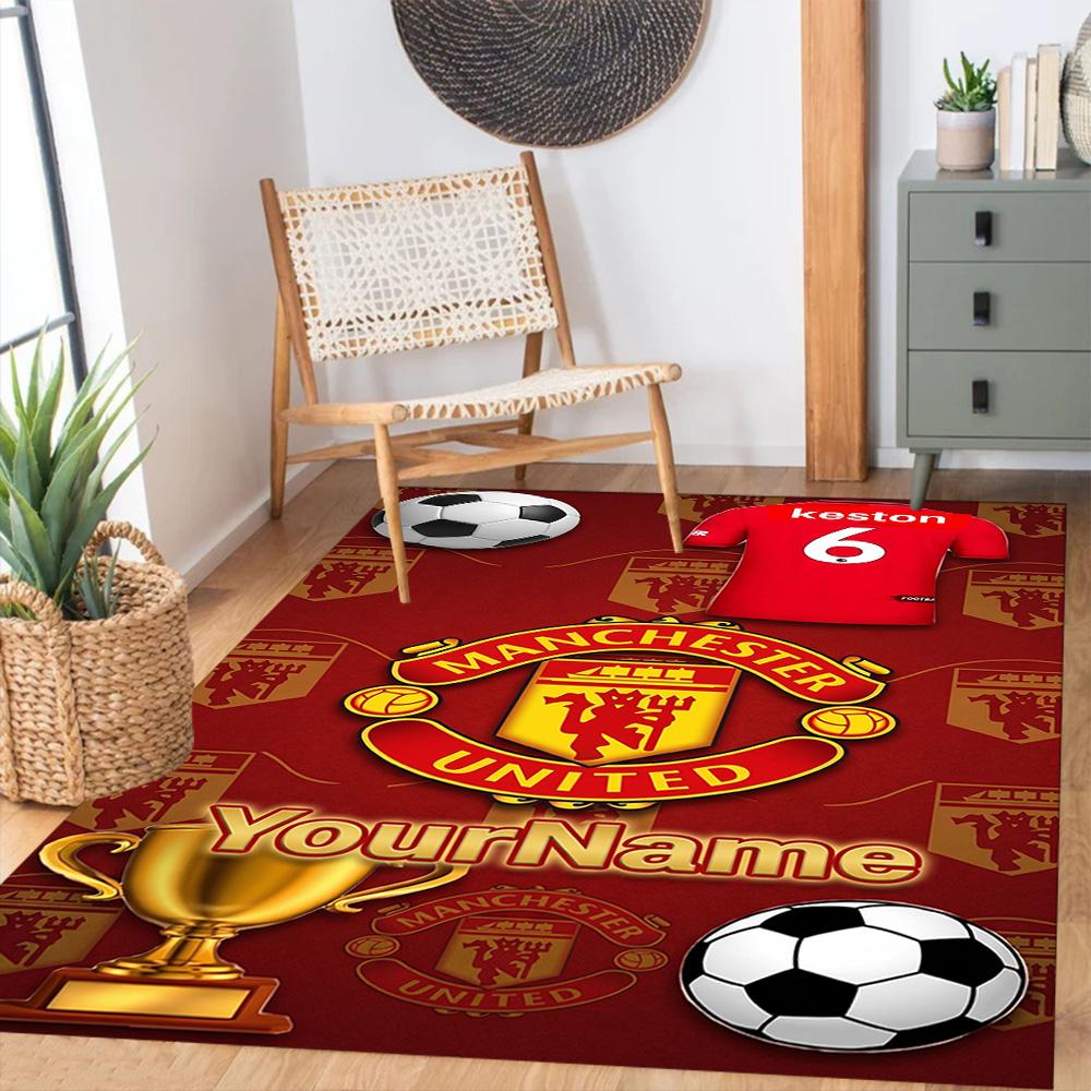 Manchester Personalized Name Floor Mat Perfect for Hallway Study room Foyer Bedrooms Anti-slip Rug Office home decor