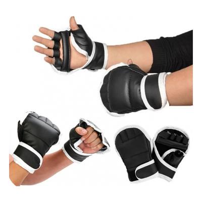 Half Finger Boxing Training Gloves Black 1 Pair Fingerless Gloves For Combat Fitness Exercise Anti-Slip Sports Boxing Gloves