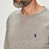Polo Ralph Lauren Solid Color Pony Embroidered Crew Neck Long Sleeve Sweatshirt Men sweatshirt Gray 710792815-004