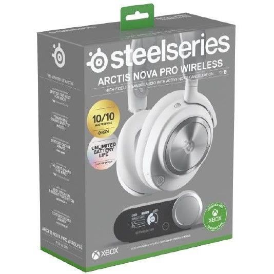 Bezdrátová herní sluchátka - STEELSERIES - Arctis Nova Pro X - Bílá