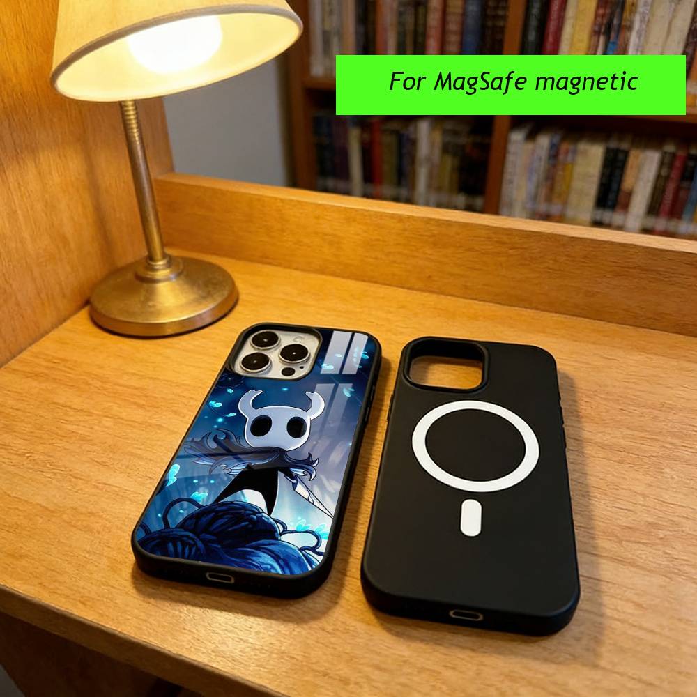 Game H-Hollow K-Knight Phone Case For iPhone17,16,15,14,13,12,11 Plus,Pro Magnetic For Magsafe Wireless Charging iphone16e