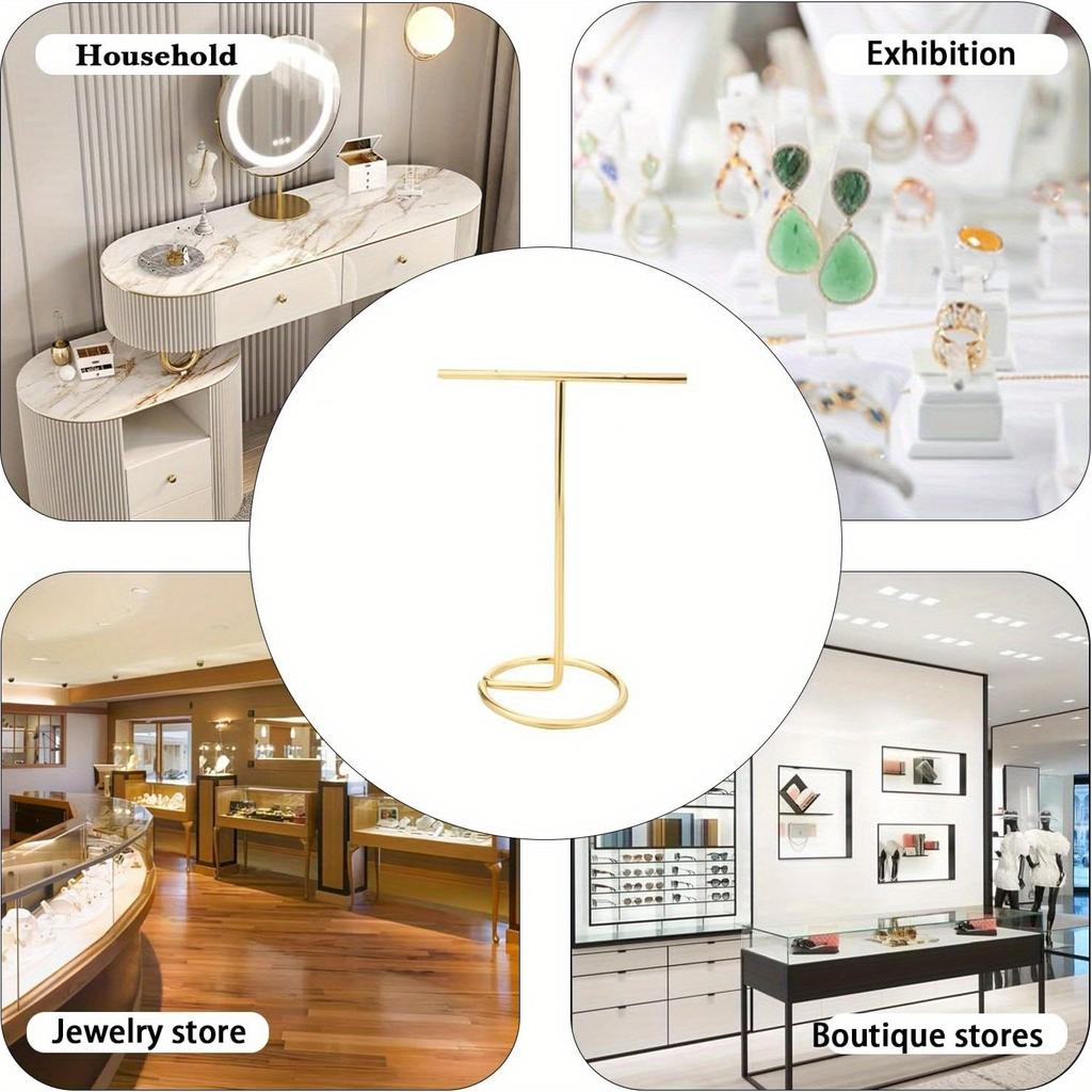 Jewelry Display Stand Bracelet Earring Necklace Storage Wood Base Rack Jewellery Organizer Holder Photo Props Home Decoration