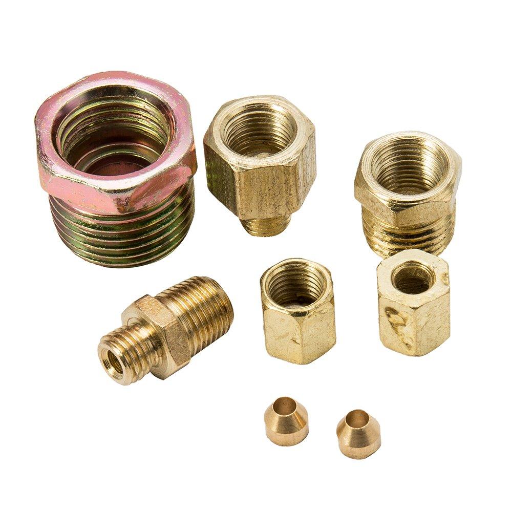 Triple Gauge Kit, 3 In 1 Car Oil Volt Water Gauge, Chrome Housing, White Face, Red Needles, 51Mm Size, 100-280F Water Temp, 8-16V Volts, 0-100Psi Oil