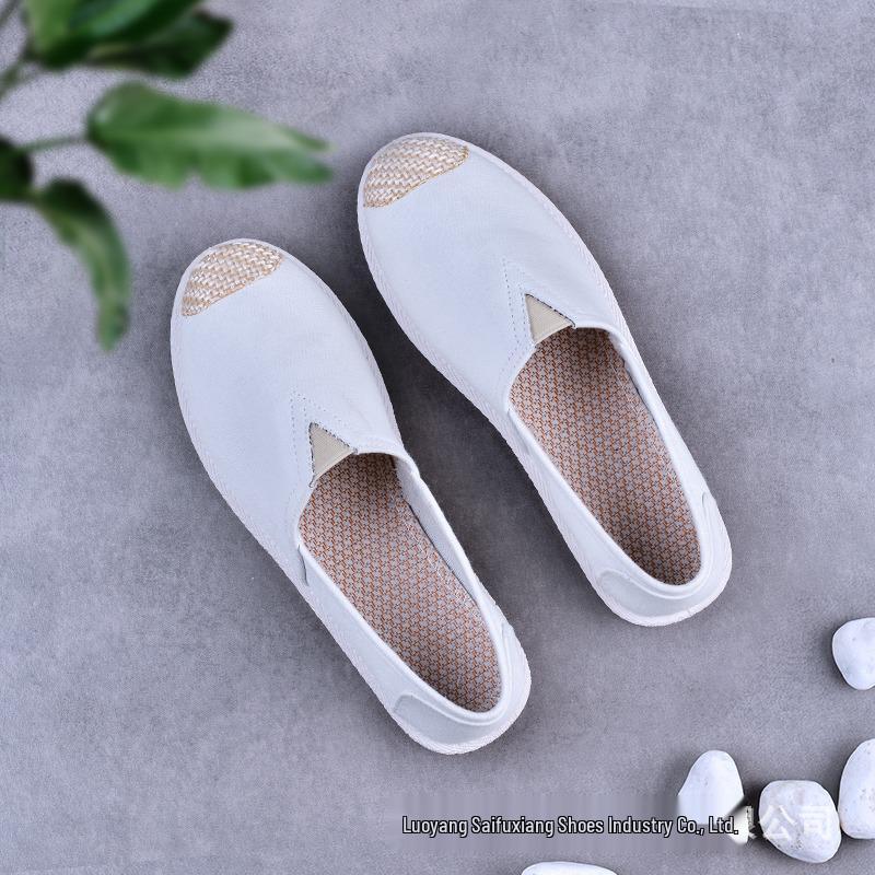 2024 Low-Top Women’s Casual Canvas Shoes - Soft Sole, Old Beijing Style