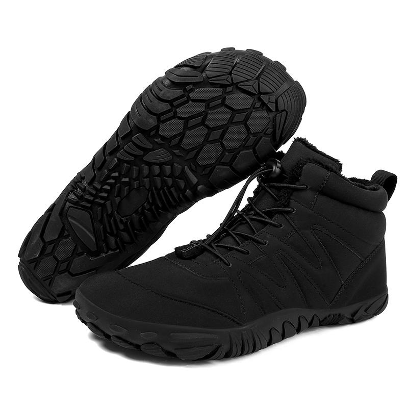 High-top Women's Hiking Shoes Plush Cotton Shoes Men's Winter Warm Snow Boots Trekking Camping Casual Shoes