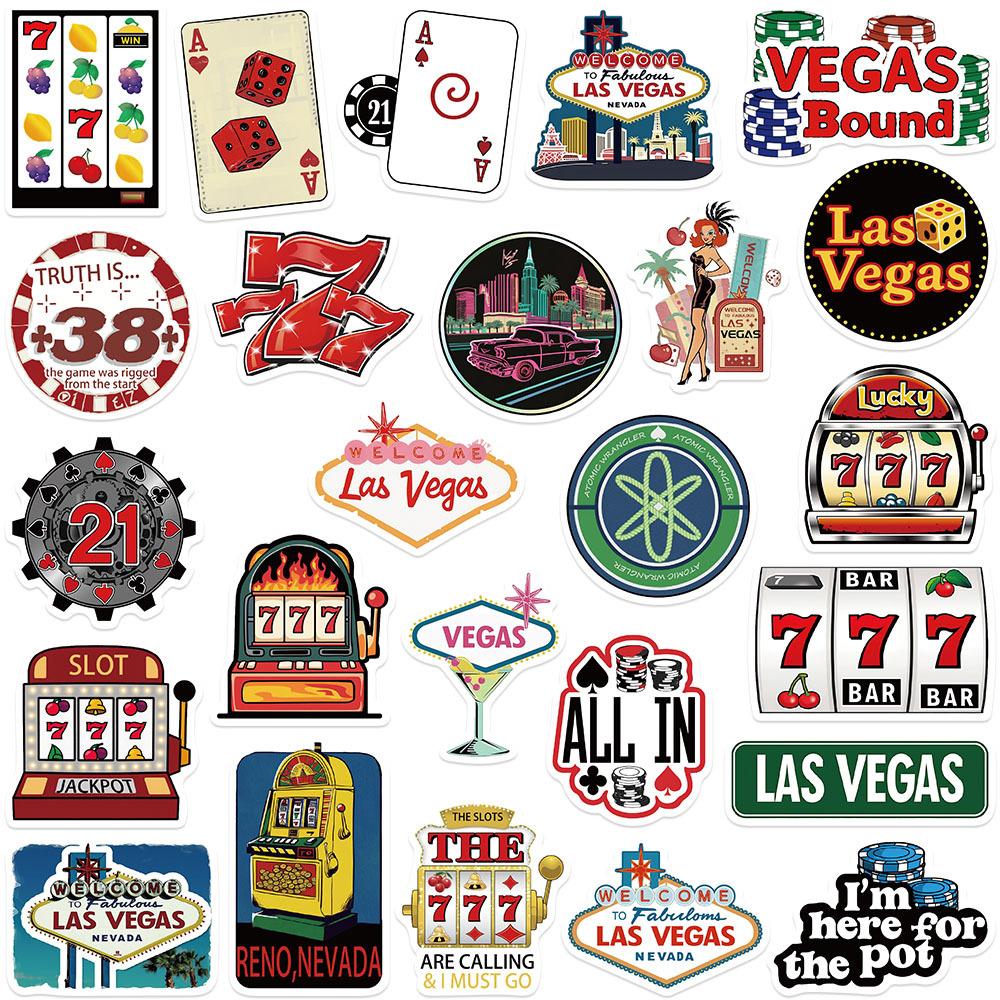 10/30/50pcs Las Vegas American States Stickers Cool Cartoon Decals Suitcase Phone Notebook Sticker Decoration Toys