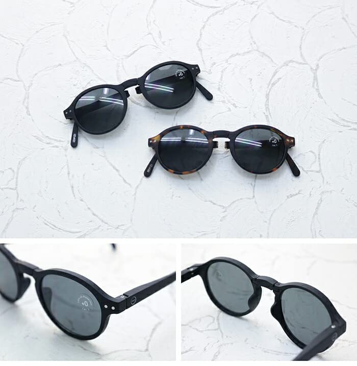 Izipij Folding Boston Model F Sunglasses, (Light Tortoise/Gray)