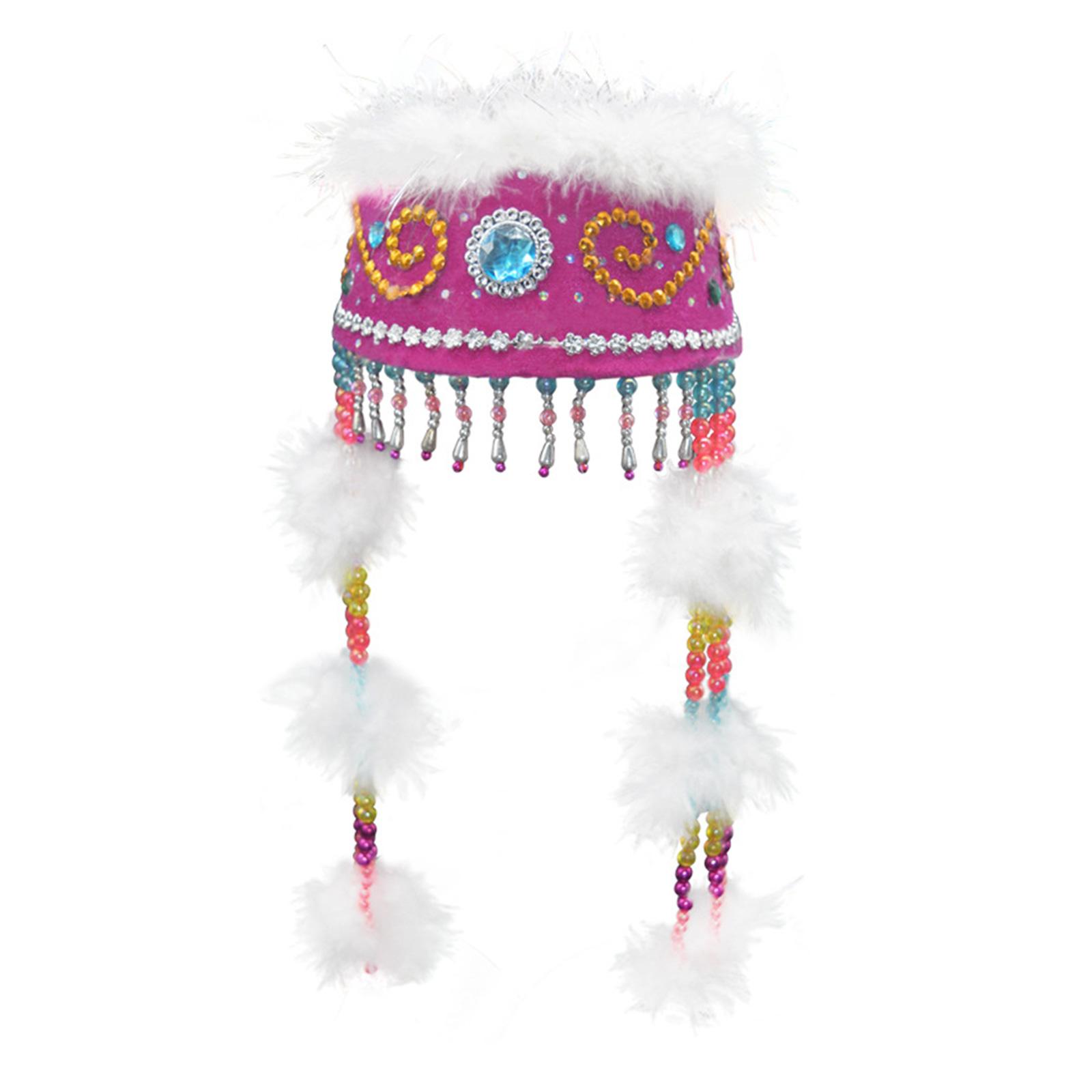 

Солнцезащитная шляпа в стиле принцессы для женщин, регулируемая элегантная шляпа, шляпа национального меньшинства для пляжного отдыха или активного отдыха B