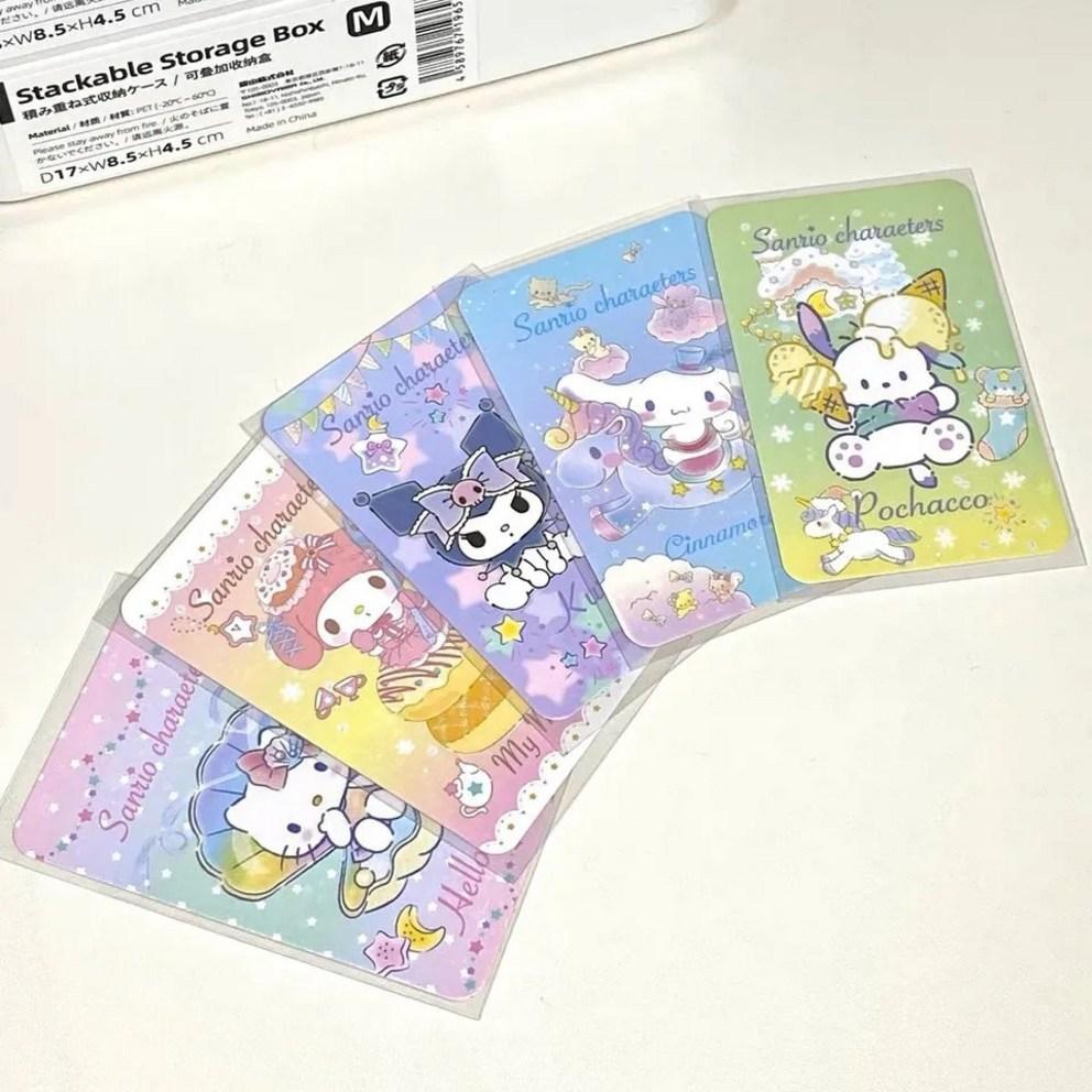 

Персонажная фотокарточка Sanrio Poca (Cinnamoroll My Melody Kitty Pochaco Pompompurin Kitty), 1.Набор, 1 штука