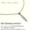 [Jurais] Hawaiian Jewelry Necklace Plumeria Scroll Honu K14 Surfboard 45-50