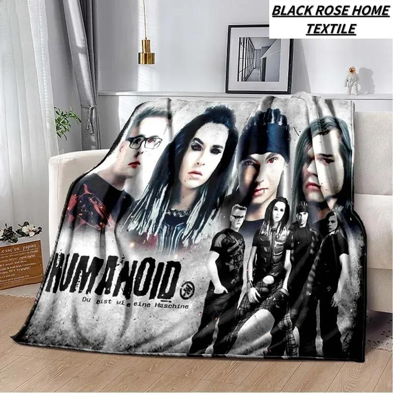Coperta Artistica di Moda Tokio Hotel Rock Band Lenzuolo di Lusso per Camera da Letto Coperta Calda per Viaggi all'Aperto Campeggio Picnic Pausa Pranzo