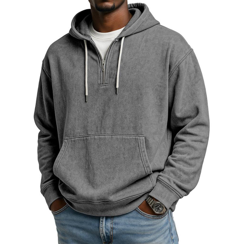 Men's 1/4-Zip Hooded Sweatshirt