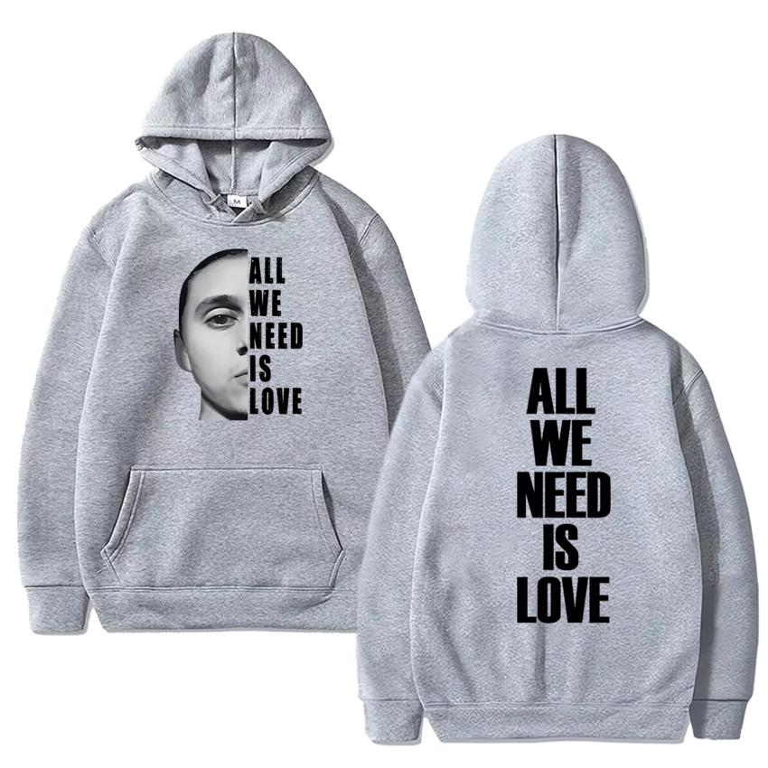 Singer Canserbero All We Need Is Love Song Double Sided print Hoodie Men women hip hop punk streetwear Unisex Fleece Sweatshirt
