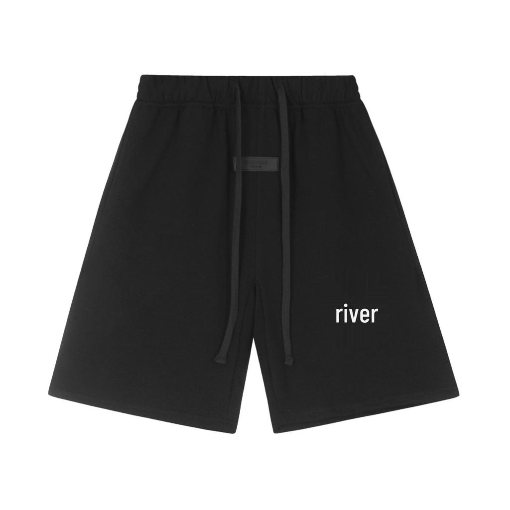 FOG ESSENTIALS Unisex Loose Silicone Print Casual Shorts