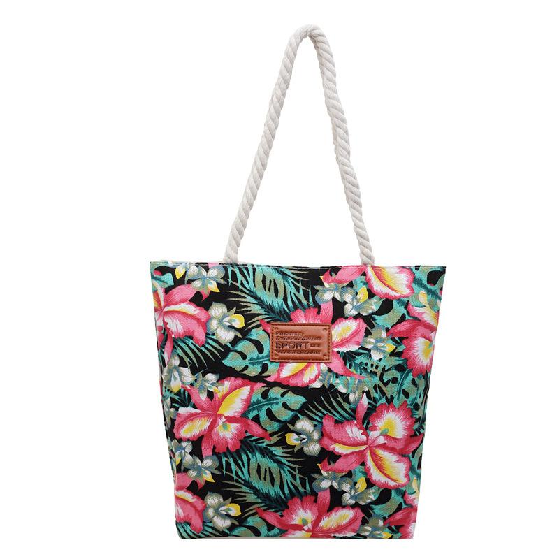 

New Fresh Style Tote Bag for Women, Large Capacity Casual Shoulder Handbag, Commuter and Shopping Bag with Zipper KTB