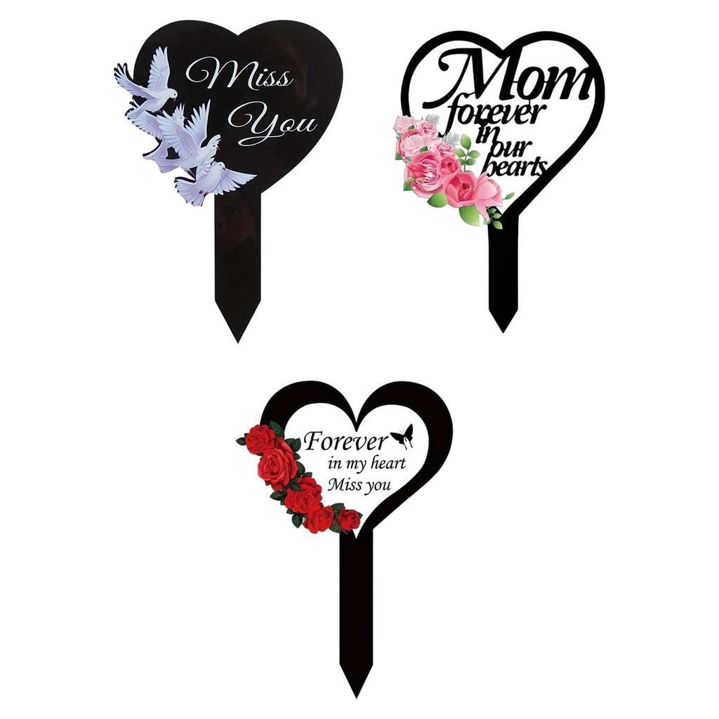 Garden Stake Sturdy Unique Ornament Gifts Patio Stake Versatile 2D Acrylic Plaque for Porch Backyard Pathway Outdoor Patio