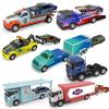 Scale 1:64 Rescue Engineering Vehicles Diecast Metal City Rescue Trailer Toy  Children's Toy