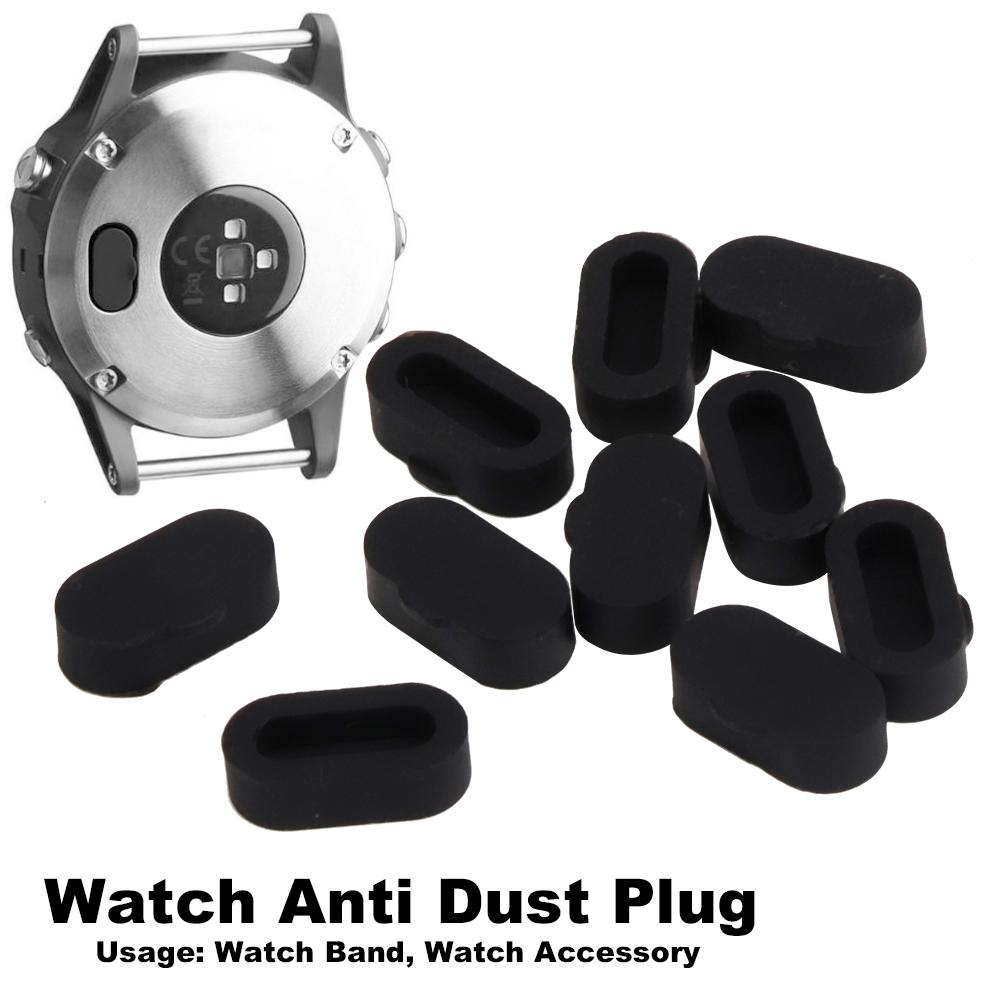 10pcs/set Silicone Anti Dust Plug Covers Cap Protector Fit for Garmin Fenix5 5S 5X S60 Smart Watch