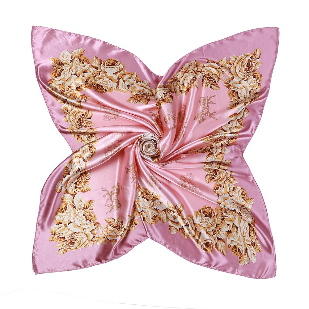 Høykvalitets luksuriøst silkeskjerf pannebånd Skjerf Halsskjerf For kvinner Kjede Silkeskjerf Dekorativt sjal for kvinner