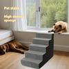 4-5 Step Stair Dog/Cat Ramp Ladder Washable Pet Stairs with Removable Cover Memory Foam Sponge Dogs Pet Ramp Stairs Pet Supplies
