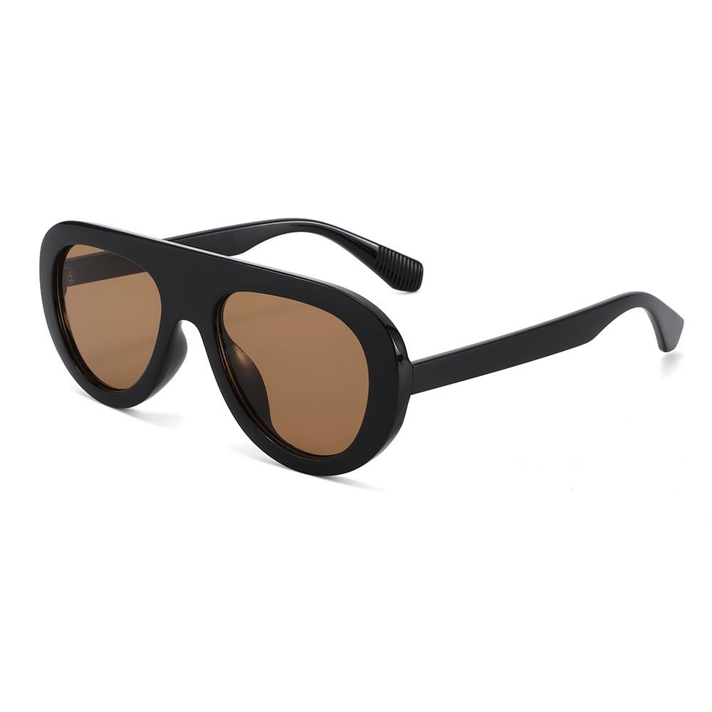 

Retro Luxury Round Leopard Print Big Women Sunglasses Trendy Glasses Multicolor Lenses Unisex Outdoor Eyewear Fashion Uv400 as picture