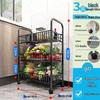 Movable Kitchen Vegetable Storage Rack with Wheels