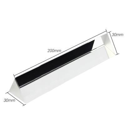 Prismă echilaterală de 30 mm, sticlă optică, prismă triunghiulară, prismă triplă pentru fotografii cu curcubeu DIY