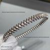 18k Rose Gold Rivet Bullet Head Bracelet: Luxurious & Versatile Fashion Jewelry for Women