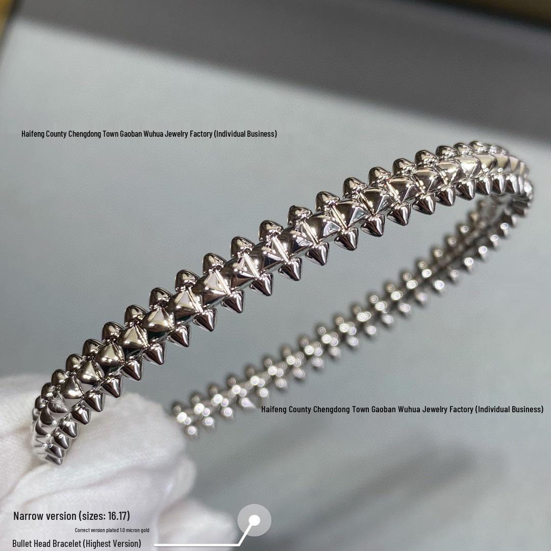 18k Rose Gold Rivet Bullet Head
